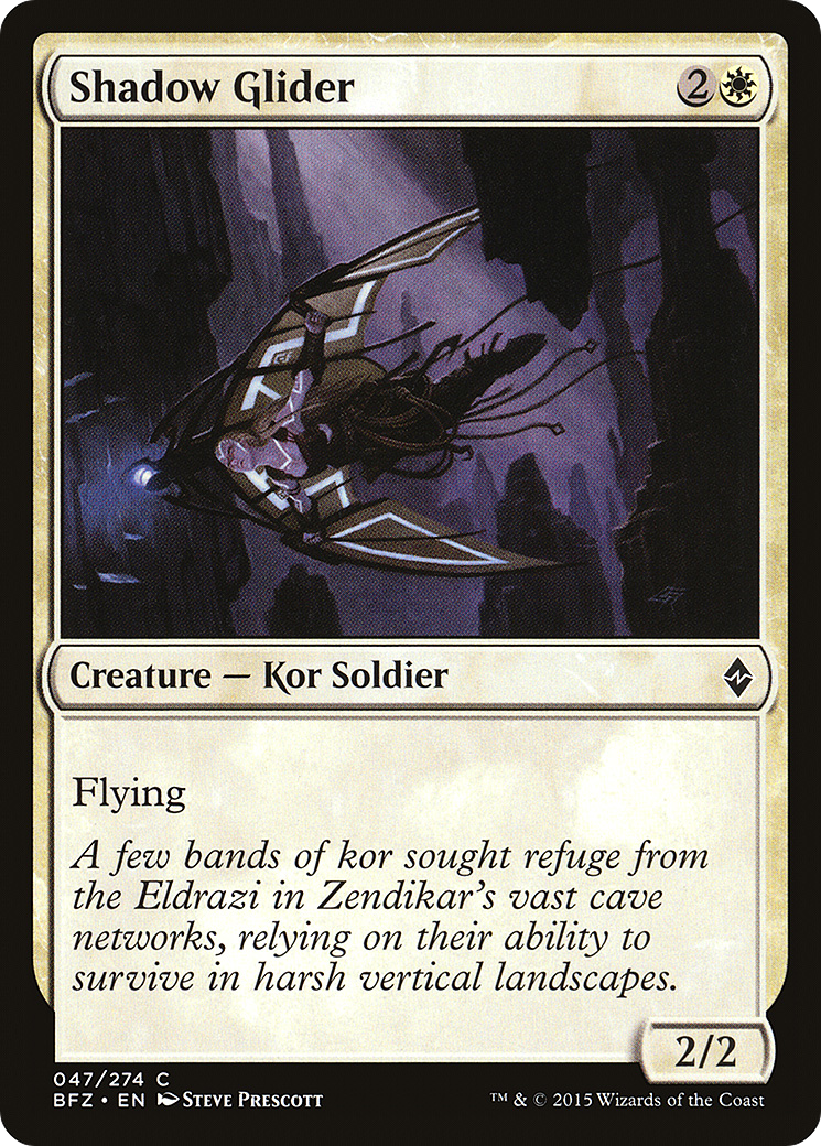 Shadow Glider (047) Foil - Battle for Zendikar