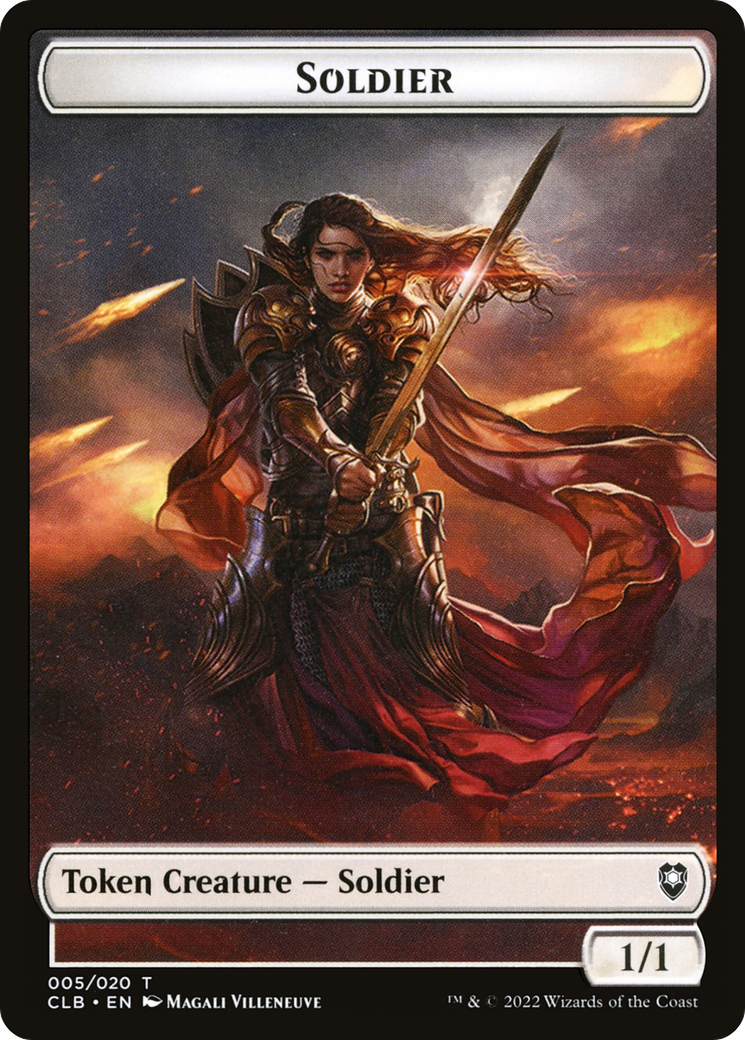 Soldier Token [Commander Legends: Battle for Baldur's Gate Tokens] | Silver Goblin