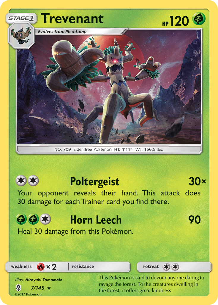 Trevenant (7/145) [Sun & Moon: Guardians Rising] | Silver Goblin