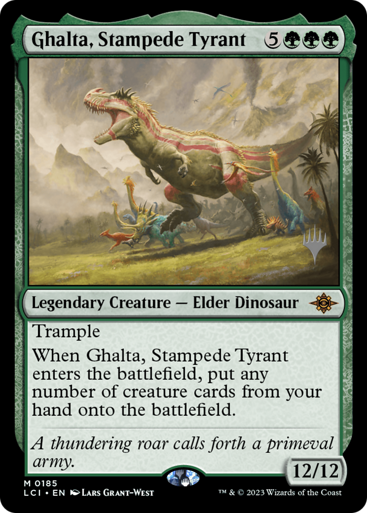 Ghalta, Stampede Tyrant (185) Foil - The Lost Caverns of Ixalan Promos