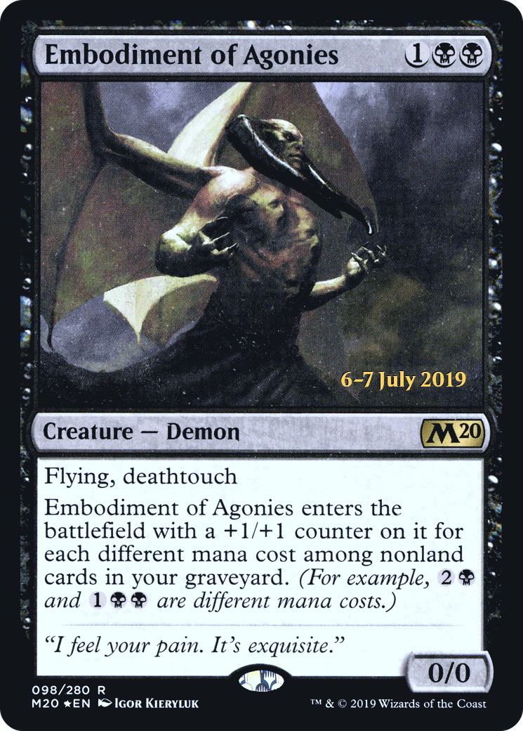 Embodiment of Agonies (098) Foil - Core Set 2020 Promos