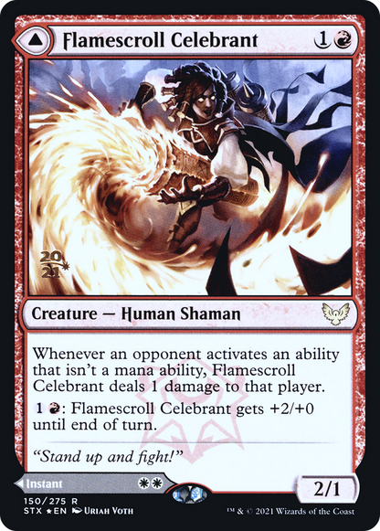 Flamescroll Celebrant (150) Foil - Strixhaven: School of Mages Promos