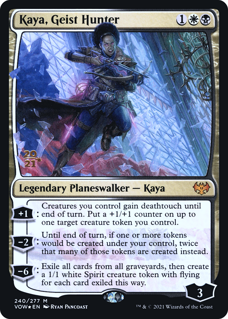 Kaya, Geist Hunter [Innistrad: Crimson Vow Prerelease Promos] | Silver Goblin