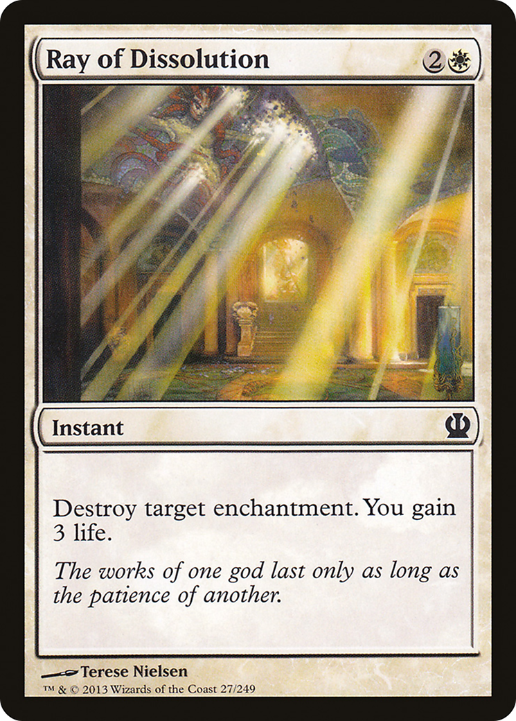 Ray of Dissolution (027) Foil - Theros