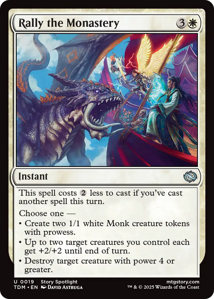 Rally the Monastery (019) Foil - Tarkir: Dragonstorm