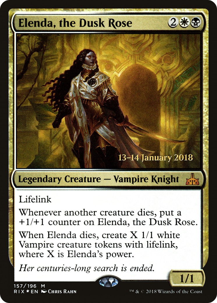 Elenda, the Dusk Rose (157) Foil - Rivals of Ixalan Promos
