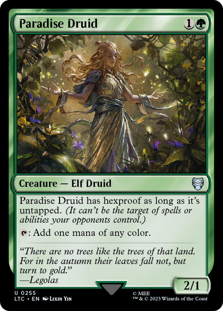Paradise Druid (255) - Tales of Middle-earth Commander