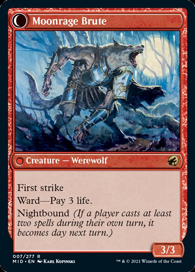Brutal Cathar // Moonrage Brute (007) - Innistrad: Midnight Hunt
