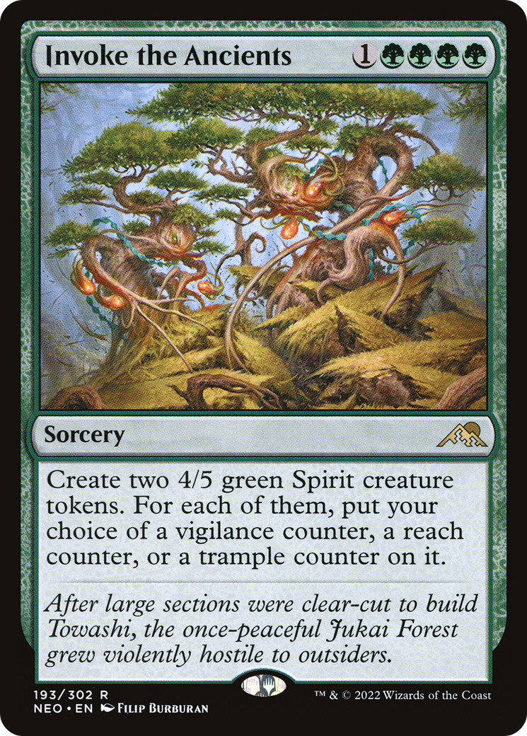 Invoke the Ancients (193) Foil - Kamigawa: Neon Dynasty