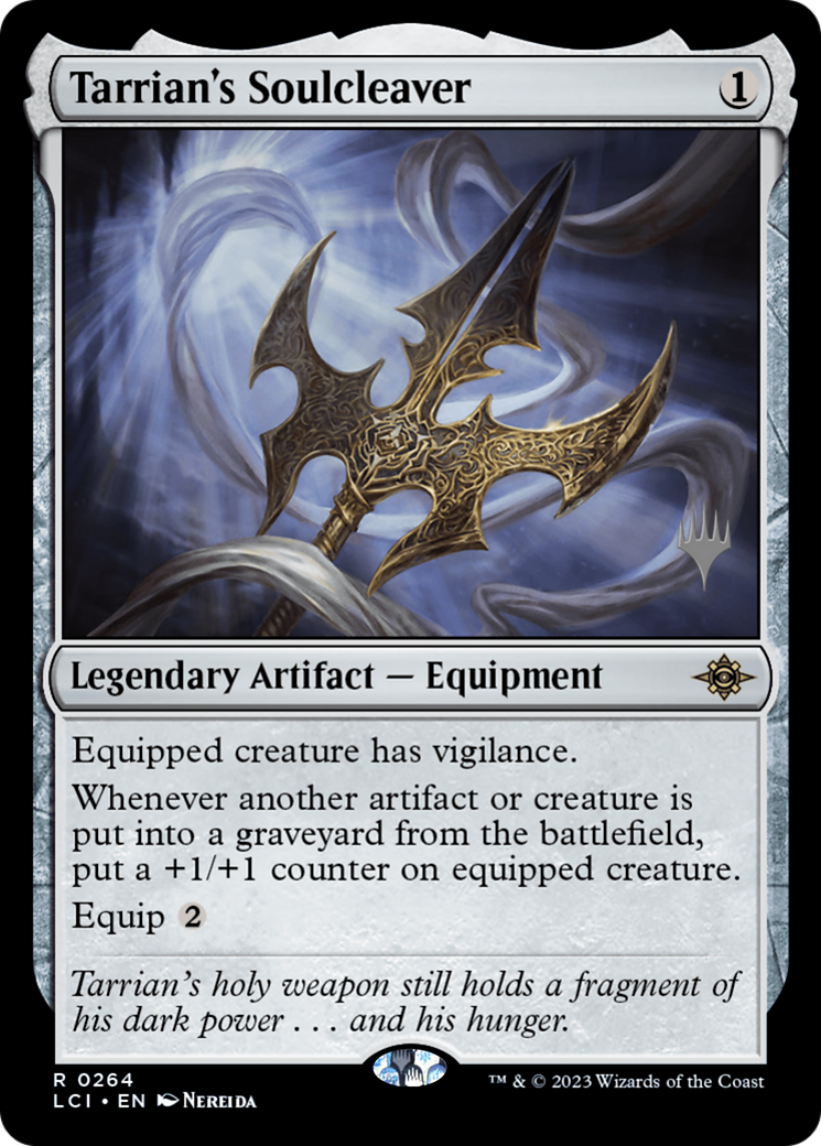 Tarrian's Soulcleaver (Promo Pack) [The Lost Caverns of Ixalan Promos] Foil