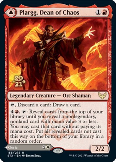Plargg, Dean of Chaos (155) Foil - Strixhaven: School of Mages Promos
