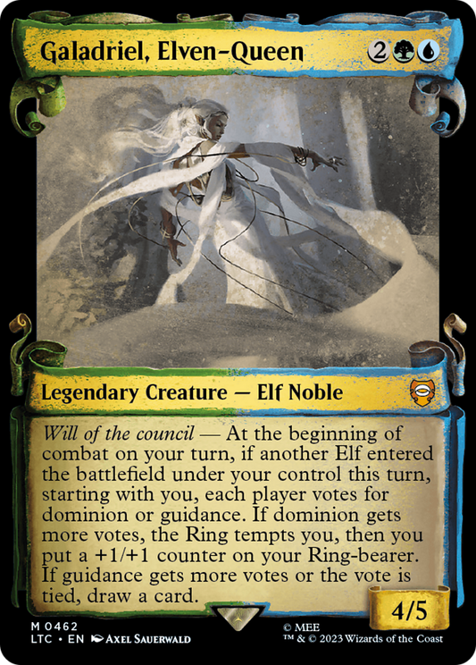 Galadriel, Elven-Queen [The Lord of the Rings: Tales of Middle-Earth Commander Showcase Scrolls] Foil
