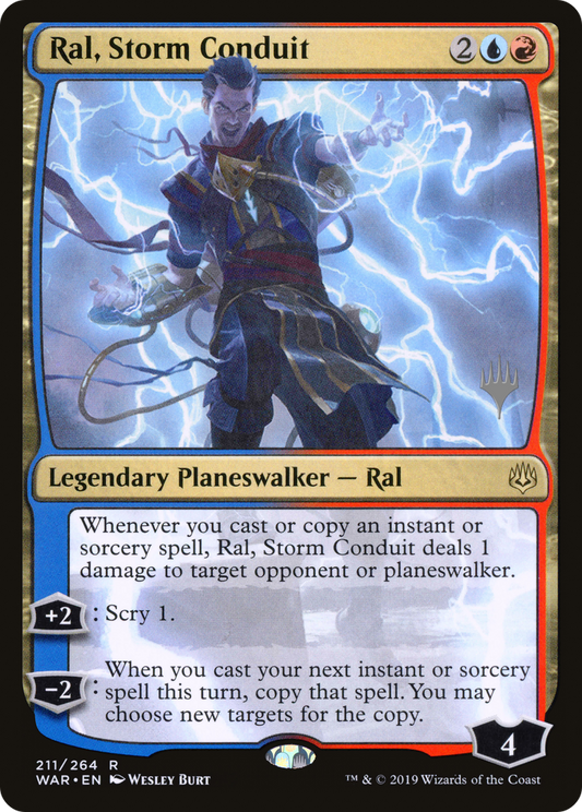 Ral, Storm Conduit (Promo Pack) [War of the Spark Promos] Foil