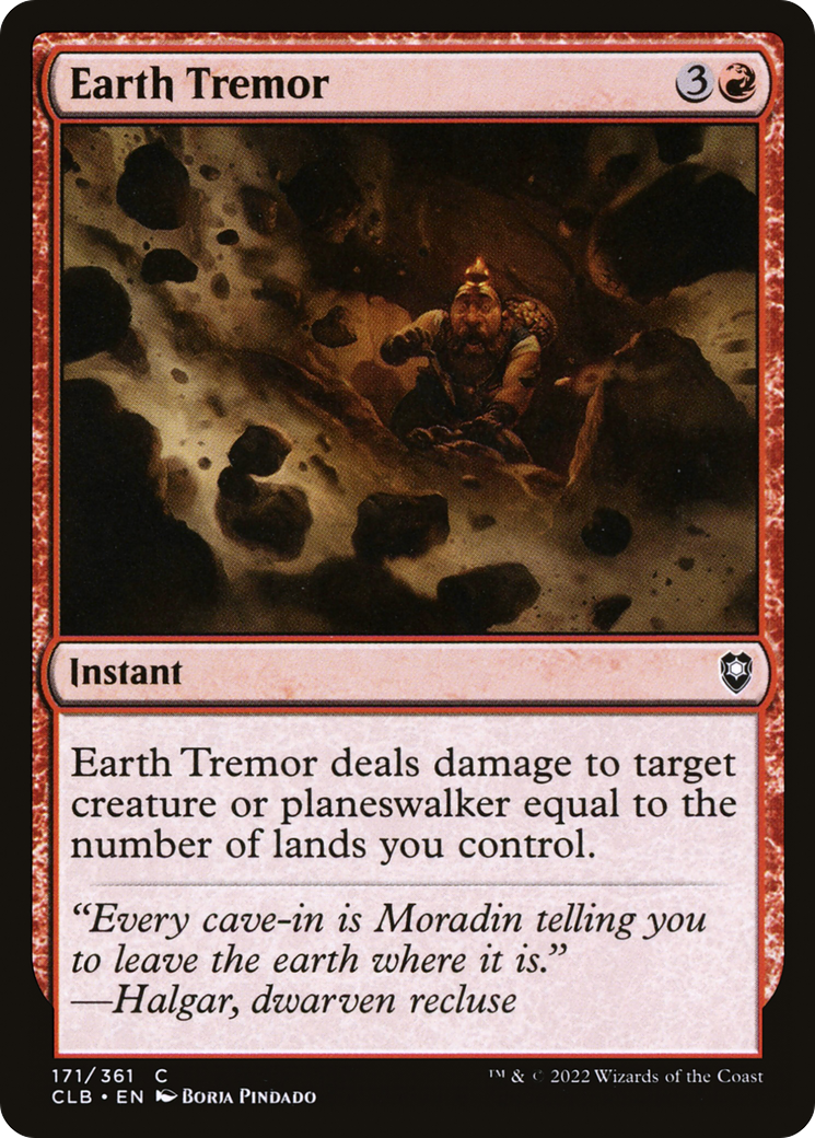 Earth Tremor (171) Foil - Commander Legends: Battle for Baldur's Gate