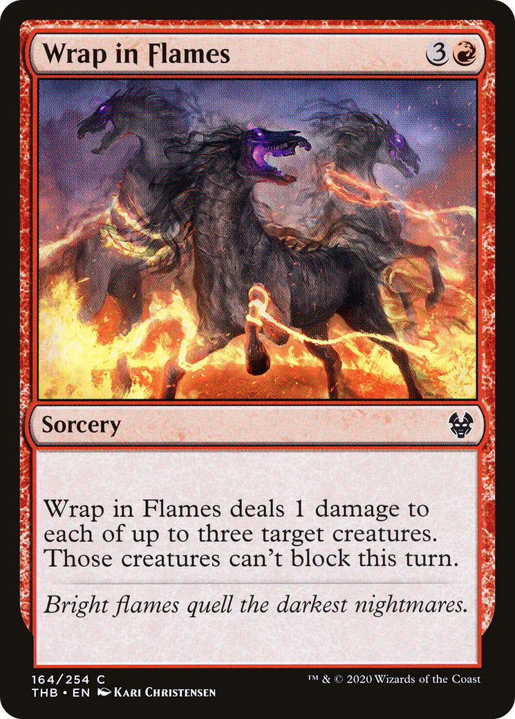 Wrap in Flames (164) Foil - Theros Beyond Death