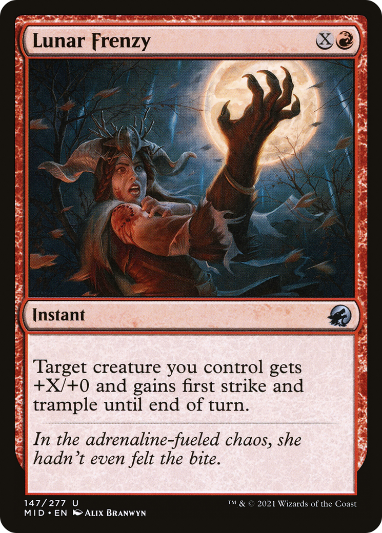Lunar Frenzy (147) Foil - Innistrad: Midnight Hunt
