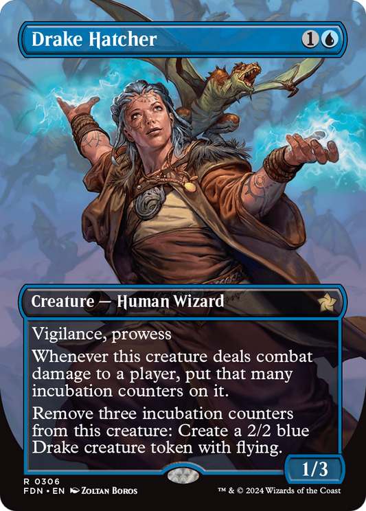 Drake Hatcher (Borderless) [Foundations] Foil