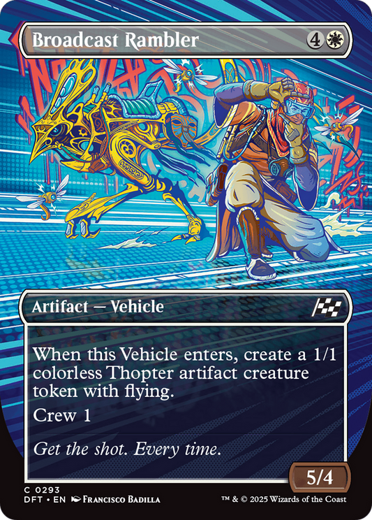 Broadcast Rambler (Borderless) Foil (293) - Aetherdrift