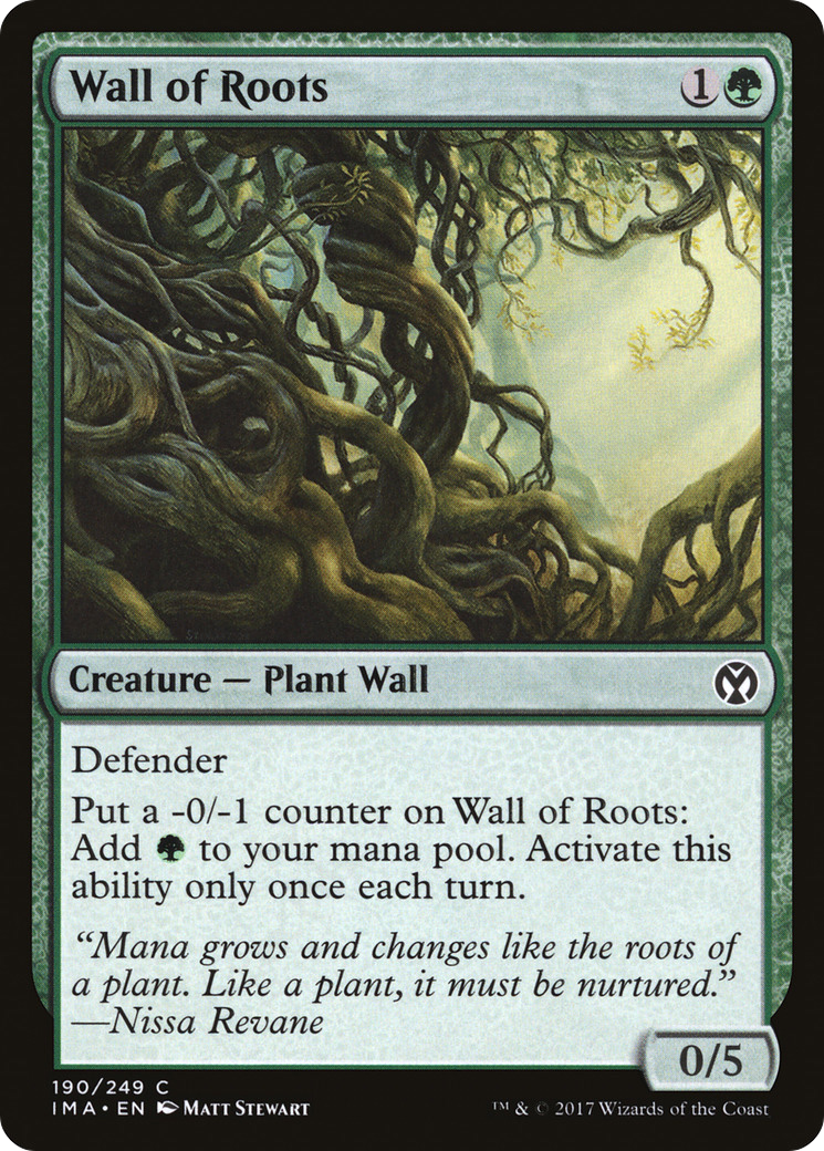 Wall of Roots (190) Foil - Iconic Masters