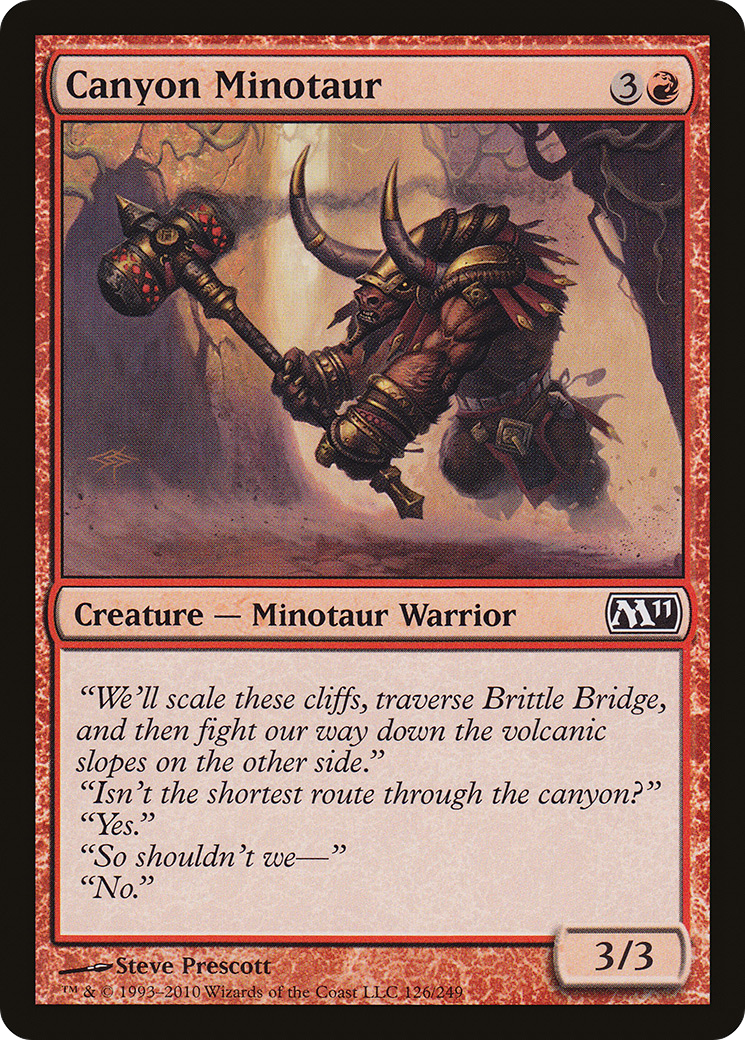 Canyon Minotaur [Magic 2011] Foil