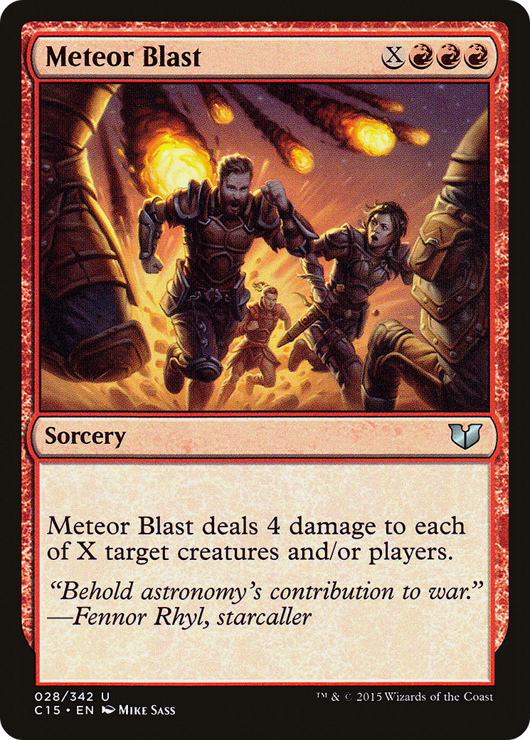 Meteor Blast (028) - Commander 2015