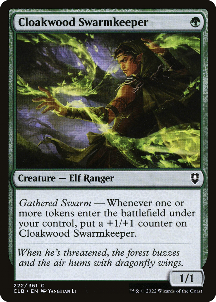 Cloakwood Swarmkeeper (222) - Commander Legends: Battle for Baldur's Gate