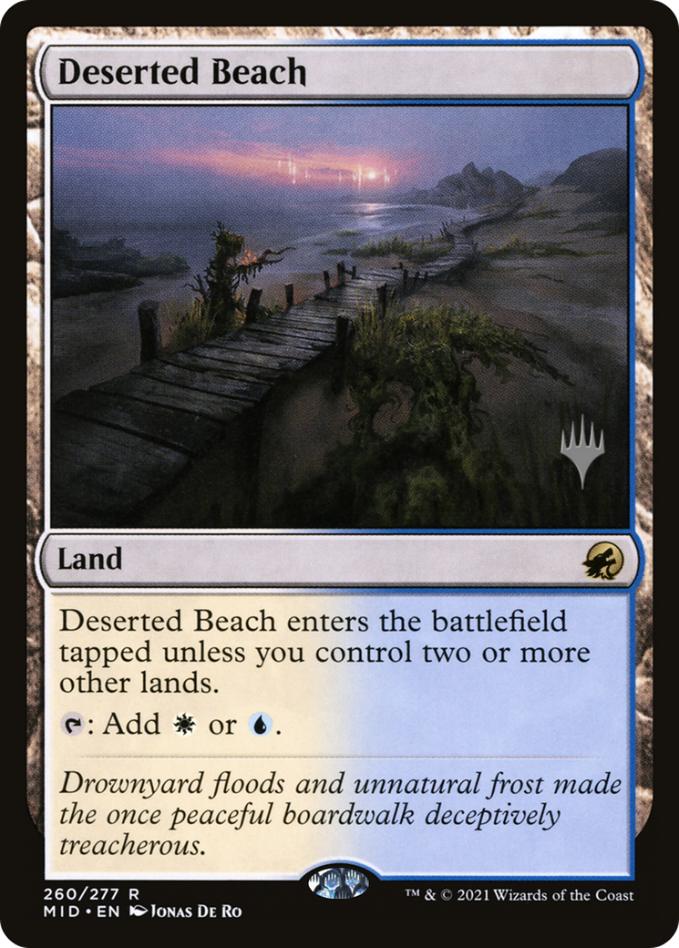 Deserted Beach (260p) - Innistrad: Midnight Hunt Promos