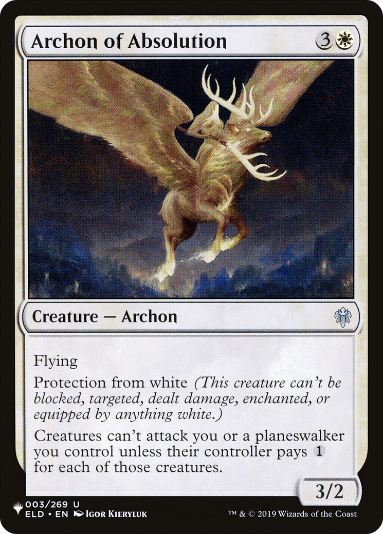Archon of Absolution (ELD-3) - The List