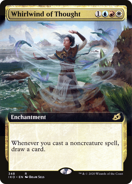 Whirlwind of Thought (Extended Art) (348) Foil - Ikoria: Lair of Behemoths