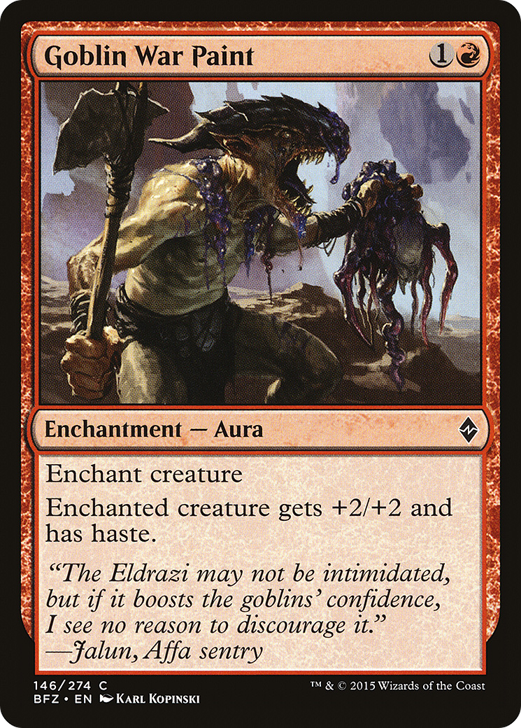 Goblin War Paint (146) - Battle for Zendikar