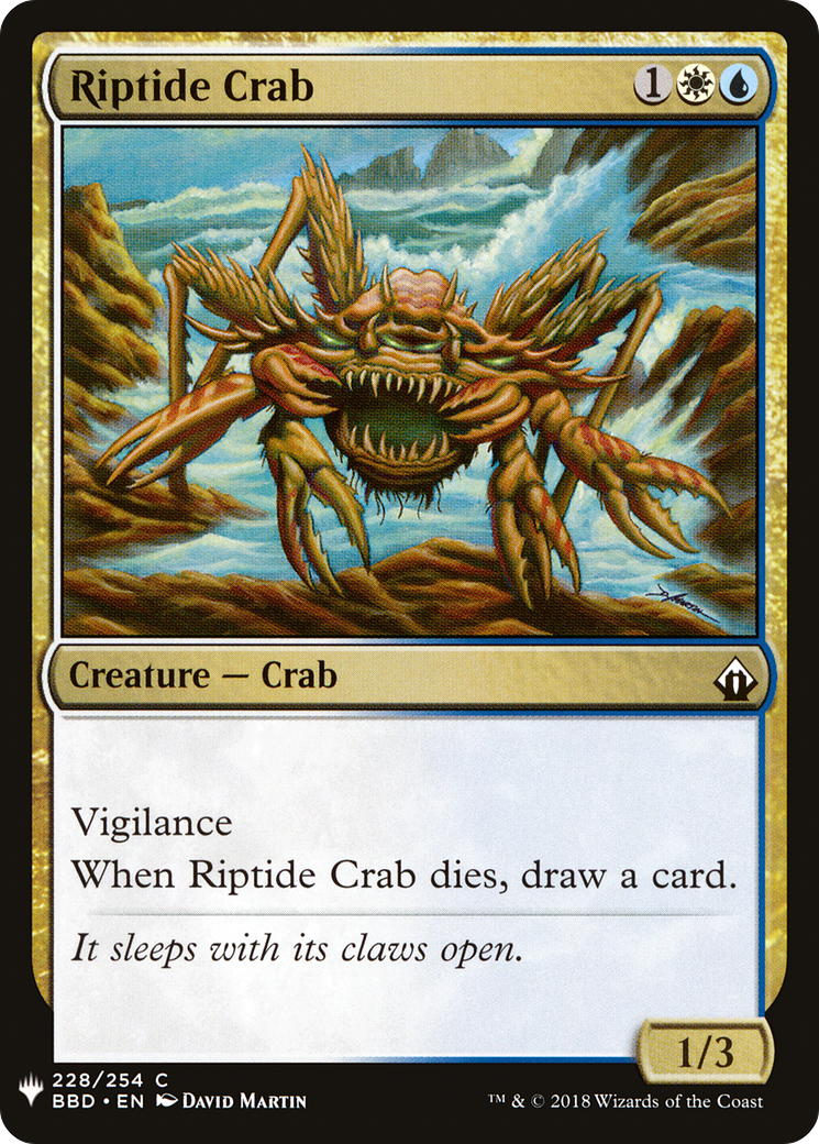 Riptide Crab (BBD-228) - The List
