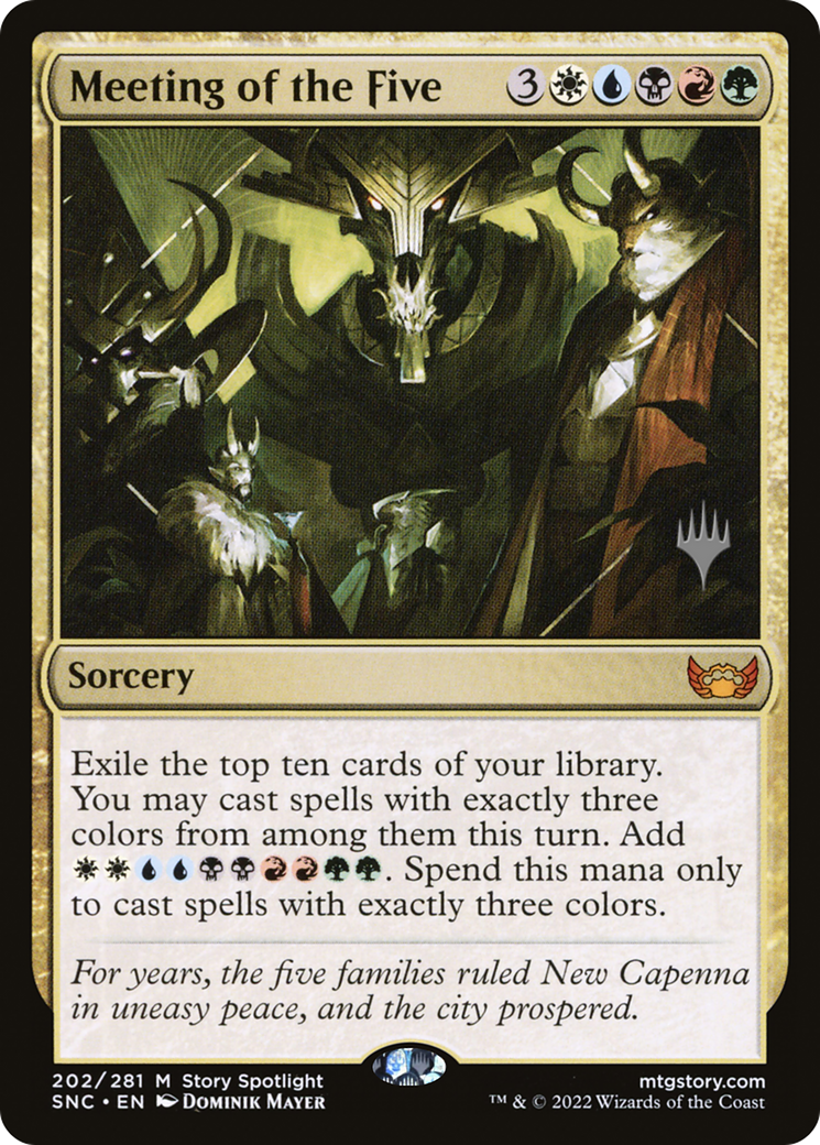 Meeting of the Five (202p) - Streets of New Capenna Promos