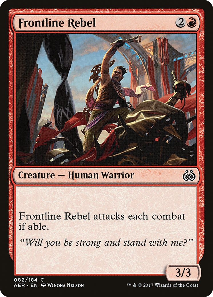Frontline Rebel (082) Foil - Aether Revolt