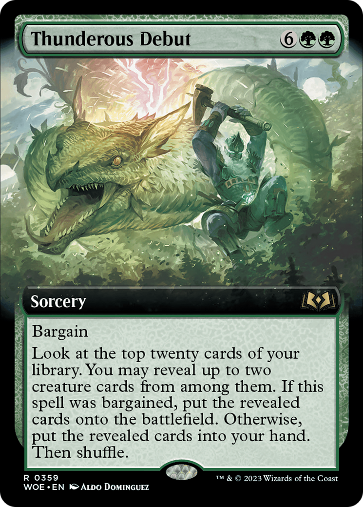 Thunderous Debut (Extended Art) (359) - Wilds of Eldraine
