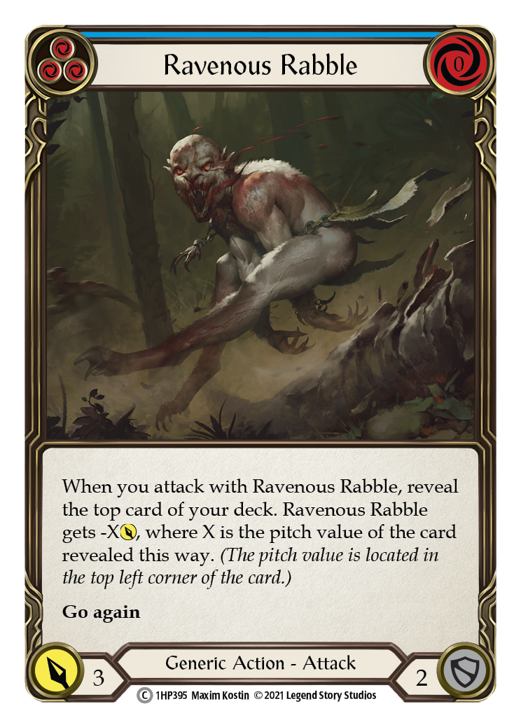 Ravenous Rabble (Blue) [1HP395] (History Pack 1) | Silver Goblin