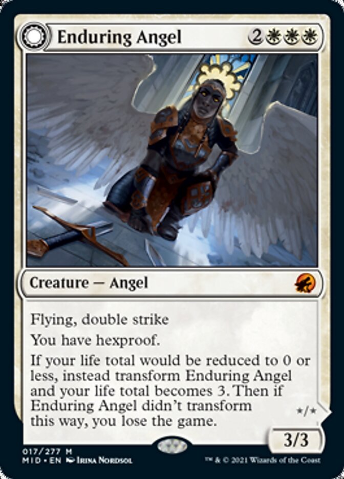 Enduring Angel // Angelic Enforcer (017) - Innistrad: Midnight Hunt
