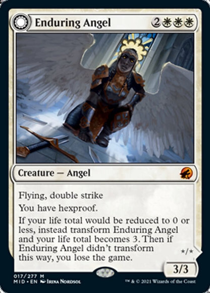 Enduring Angel // Angelic Enforcer (017) - Innistrad: Midnight Hunt