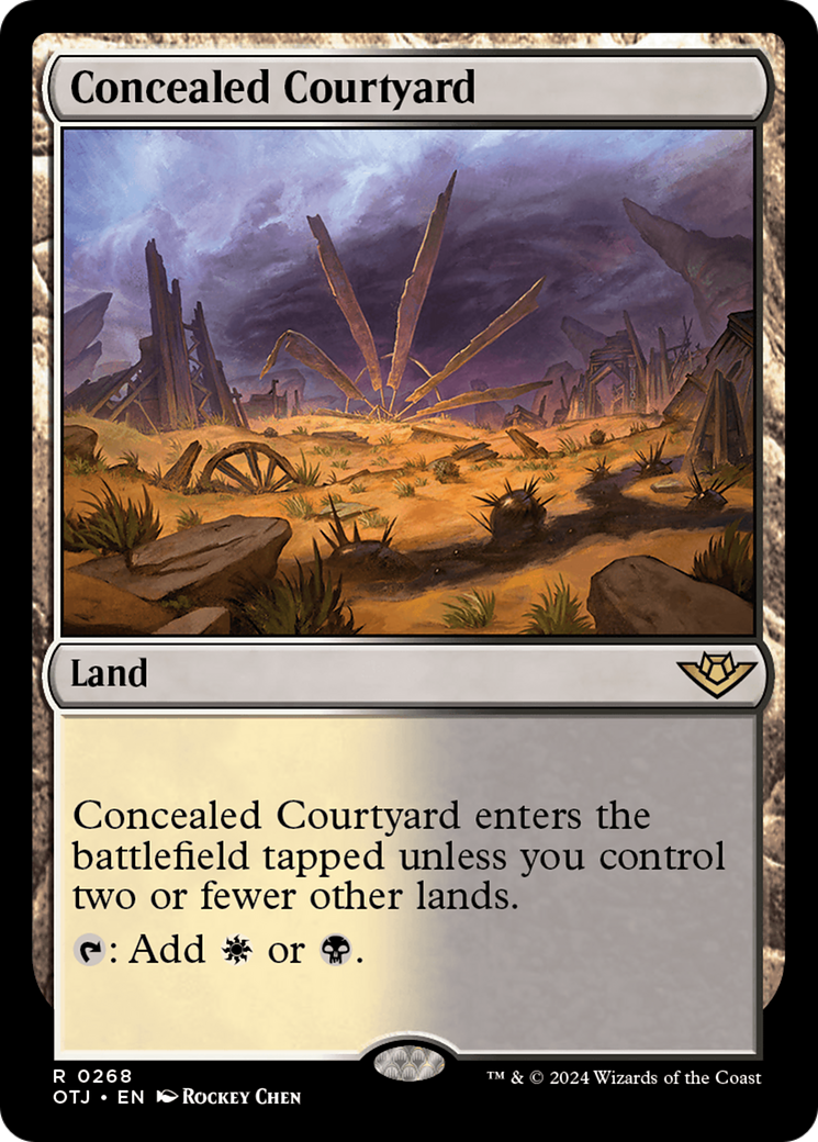 Concealed Courtyard [Outlaws of Thunder Junction] Foil