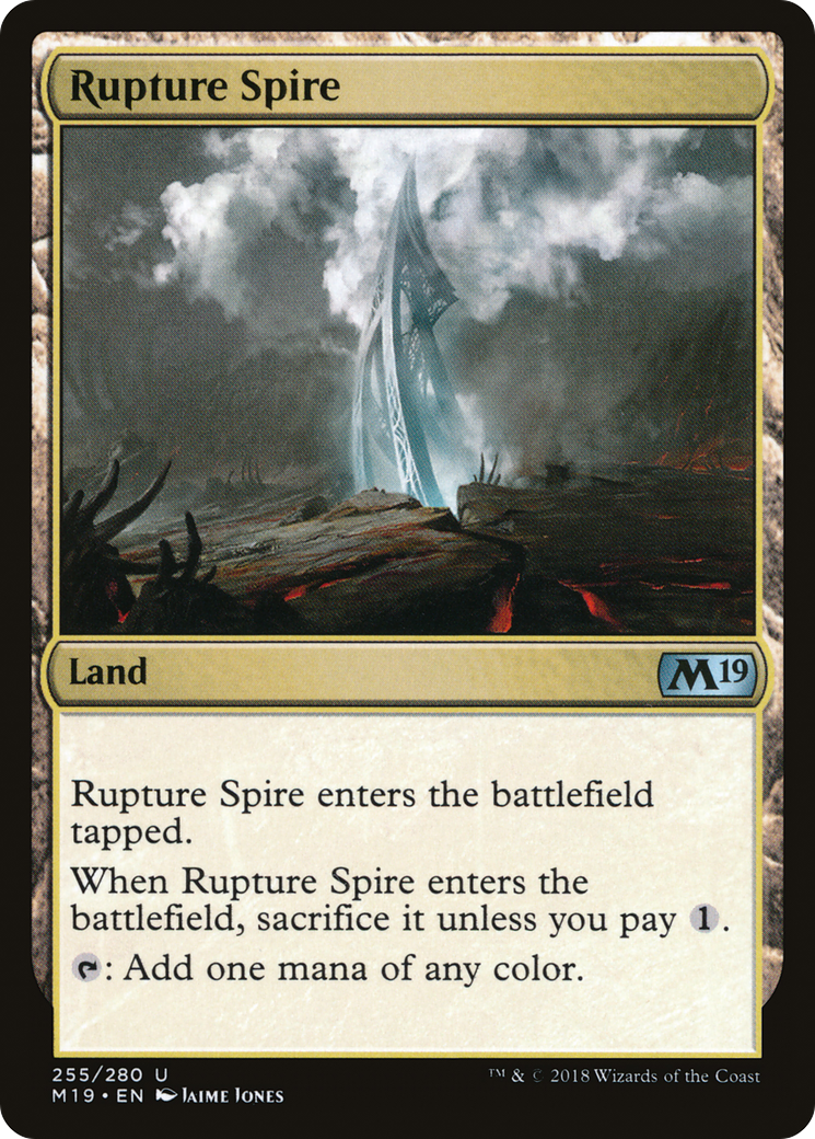 Rupture Spire (255) Foil - Core Set 2019