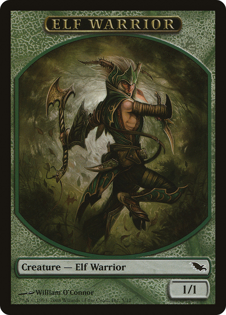 Elf Warrior Token (005) - Shadowmoor Tokens