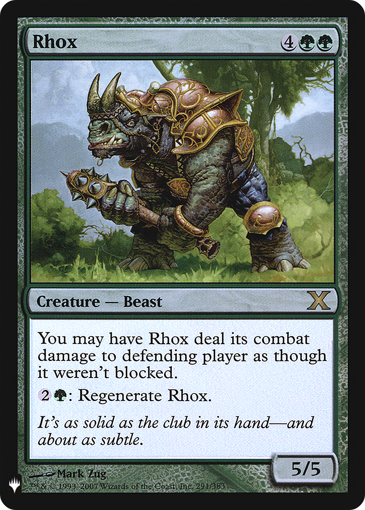 Rhox (10E-291) Foil - The List