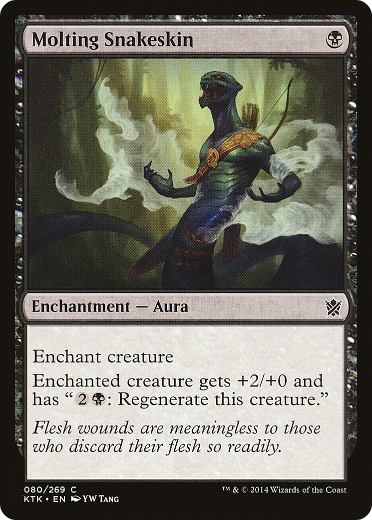 Molting Snakeskin (080) Foil - Khans of Tarkir