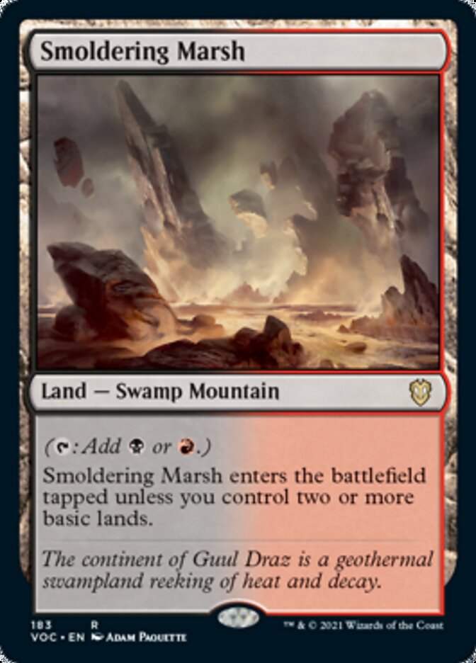 Smoldering Marsh [Innistrad: Crimson Vow Commander] | Silver Goblin