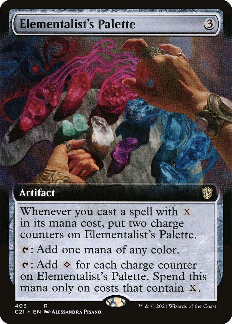 Elementalist's Palette (Extended Art) (403) - Commander 2021