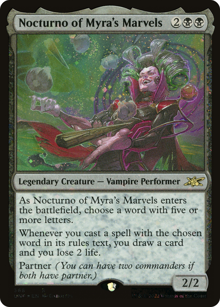 Nocturno of Myra's Marvels (Galaxy Foil) (368) Foil - Unfinity
