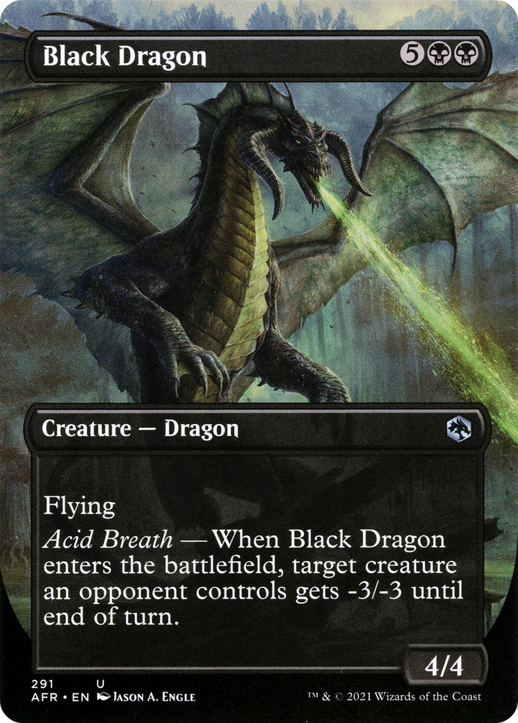 Black Dragon (291) Foil - Adventures in the Forgotten Realms