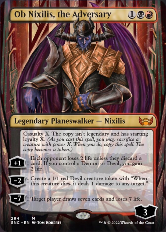 Ob Nixilis, the Adversary (Borderless) [Streets of New Capenna] | Silver Goblin