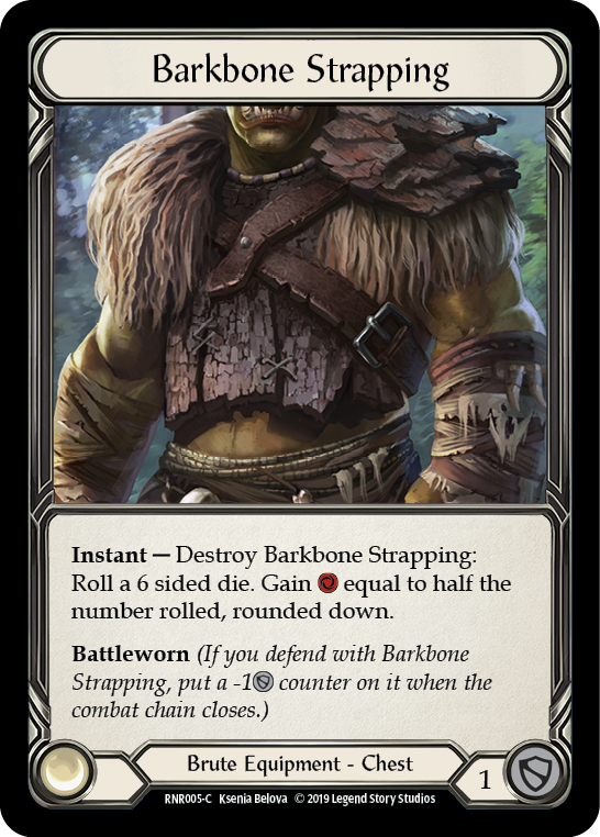 Barkbone Strapping [RNR005-C] (Rhinar Hero Deck)  1st Edition Normal | Silver Goblin