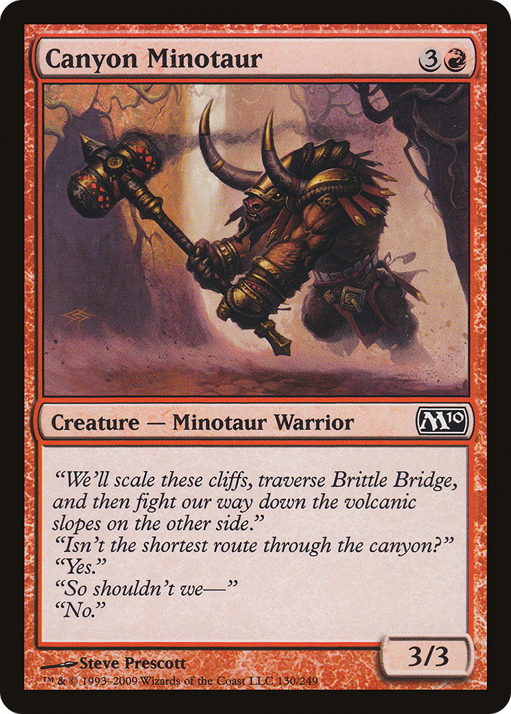Canyon Minotaur [Magic 2010] Foil