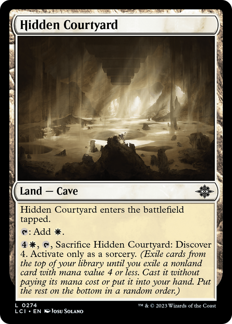 Hidden Courtyard (274) Foil - The Lost Caverns of Ixalan